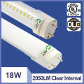 UL DLC  4FT 1950lm 18w LED tube lights with milky cover